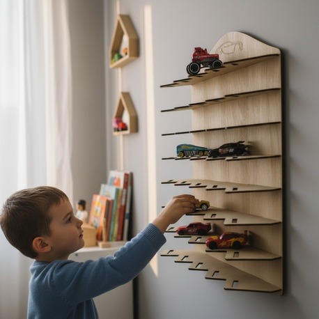 HotWheels, Matchbox , Majorette araba rafı - 40 Araçlık