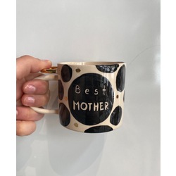 Best mother  (siyah-gold)