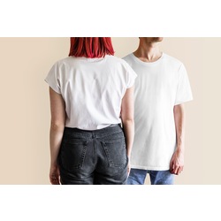 %100 Pamuk Unisex Oversize T-Shirt (Beyaz)