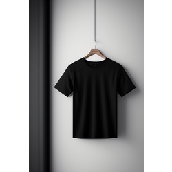 %100 Pamuk Unisex Oversize T-Shirt (Siyah)