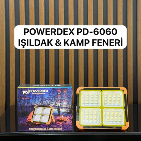 GÜNEŞ ENERJİLİ KAMP PROJEKTÖRÜ -Powerdex Pd 6060
