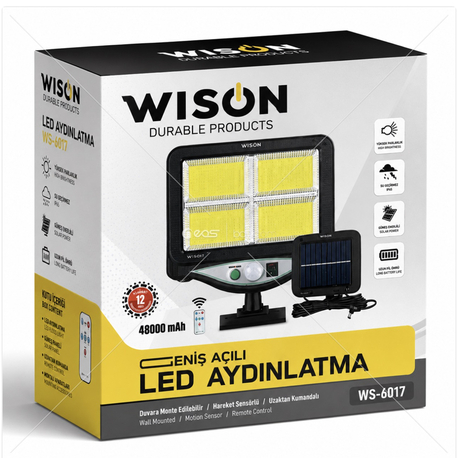GÜNEŞ ENERJİLİ LAMBA WS-6017 Güneş Enerjili LED Aydınlatma Sistemi