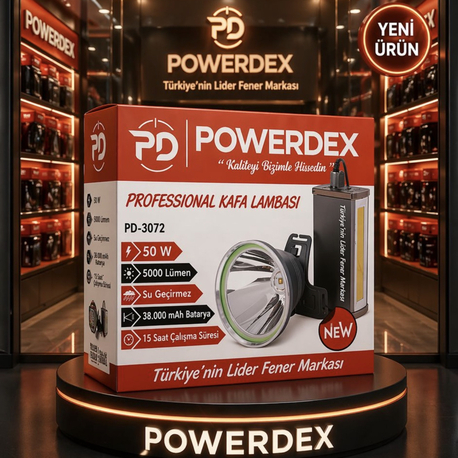 5000 LÜMEN KAFA LAMBASI Bataryalı -Powerdexpd3072