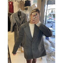 Enzo kalın kaşe blazer