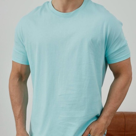 Kollar Dar Kesim Tshirt Bebe Mavisi
