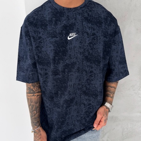 NK Bisiklet Yaka Oversize Yıkamalı Tshirt