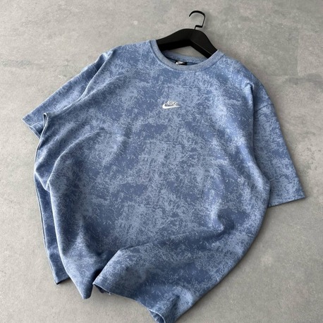 NK Bisiklet Yaka Oversize Yıkamalı Tshirt 
