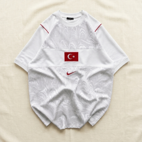 TR Bisiklet Yaka Tshirt Beyaz