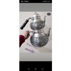 papatyalı bakır çaydanlık 