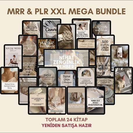 MRR/PLR/XXL MEGA PAKET YÜZSÜZ PAZARLAMA