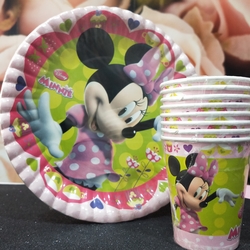 Minnie Mouse Tabak Bardak Seti 8 kişilik