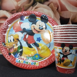 Mickey Mouse Tabak Bardak Seti 8 kişilik