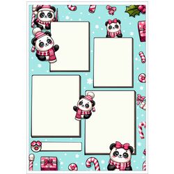 A4 Şeker Panda Bloknot