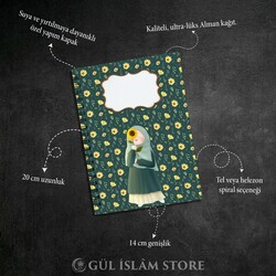 Ayçiçek Desenli Defter A5