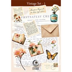 Vintage Sticker Set - 1