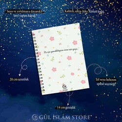Çiçekli Defter A5