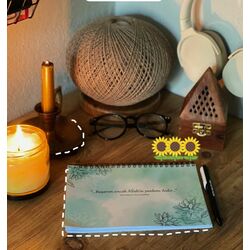 Yeşil Çiçekli Defter (A5) 