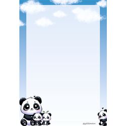 A5 Panda Ailesi Bloknot