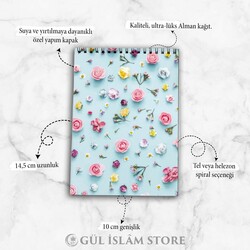 Hüma Çiçekli A6 Defter