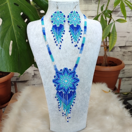 MANDALA KUM BONCUK KOLYE TAKIMI