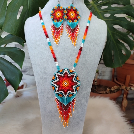 MANDALA KUM BONCUK KOLYE TAKIMI