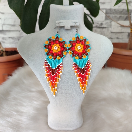 MANDALA KUM BONCUK KÜPE