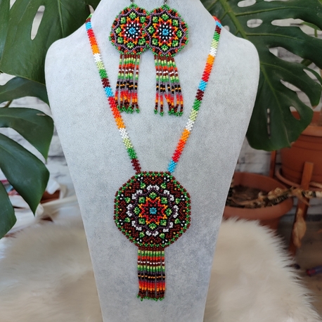 MANDALA KUM BONCUK KOLYE TAKIMI