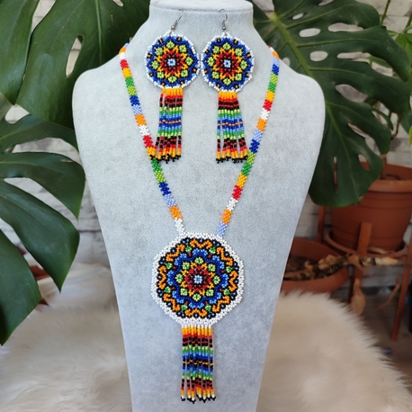 MANDALA KUM BONCUK KOLYE TAKIMI