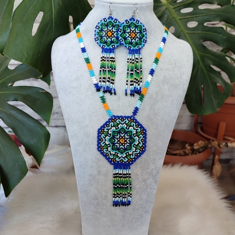 MANDALA KUM BONCUK KOLYE TAKİMİ