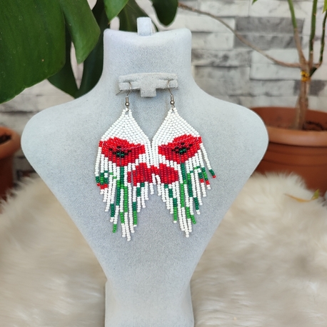 GELİNCİK KUM BONCUK KÜPE