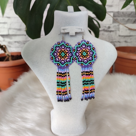 MANDALA KUM BONCUK KÜPE