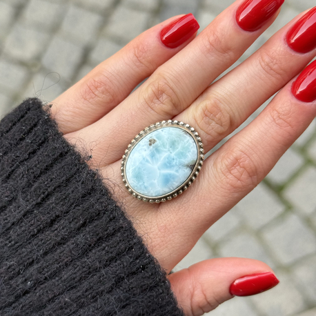 Larimar Taş Yüzük 