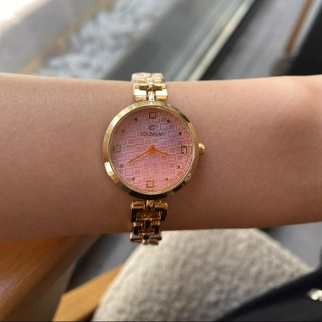 Amora Model Saat Gold / Pembe 