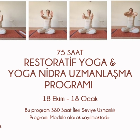 75 Saat Restoratif Yoga Uzmanlaşma /Inzivalı & Sertifikalı