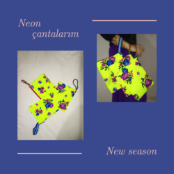 neon renk el çantam