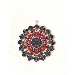 Mandala desenli duvar dekorasyonu