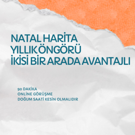 DOĞUM HARİTASI ANALİZİ VE YILLIK ÖNGÖRÜ SÜRE: 90 DAKİKA