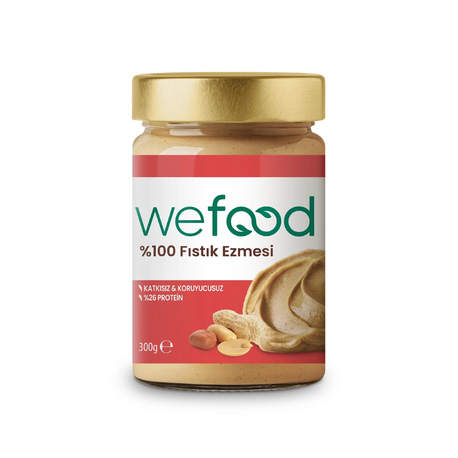 Wefood Şekersiz Fıstık Ezmesi 300 gr