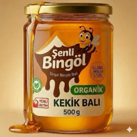 Şenli Bingöl Org. süzme Çiçek Balı 500 gr