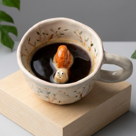 Happy Morning Kulplu Kahve Kupası 