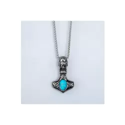  İskandinav Viking Thor Mjölnir Savaş Baltası Paslanmaz Çelik Kolye