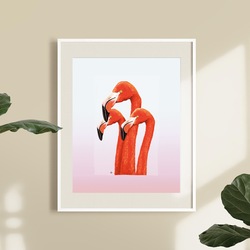 Flamingolar (35x50 cm Poster)