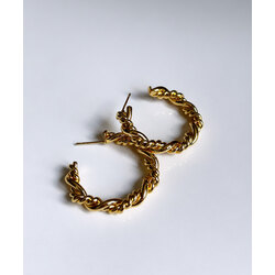 Habitas- Stainless Steel Gold Hoop