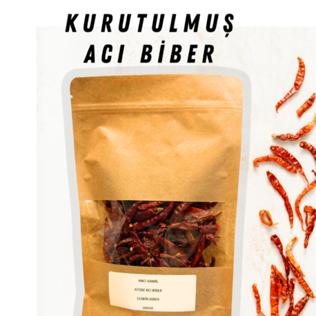 HACI KAMİL ATOM ACI KURU BİBER 100GR