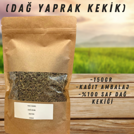 HACI KAMİL YAPRAK ZAHTER(DAĞ KEKİĞİ) 150GR