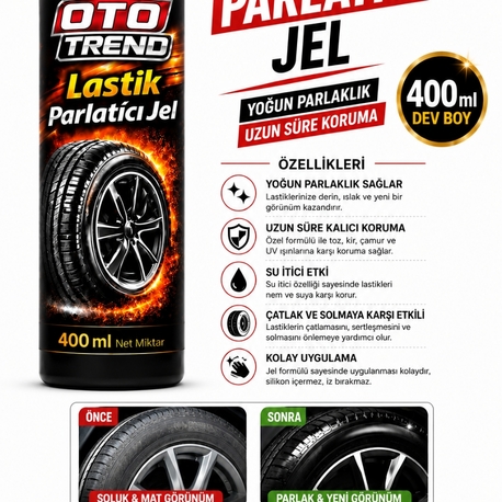 lastik parlatıcı jel