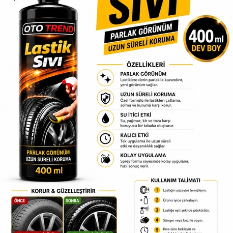 lastik sıvı parlatici