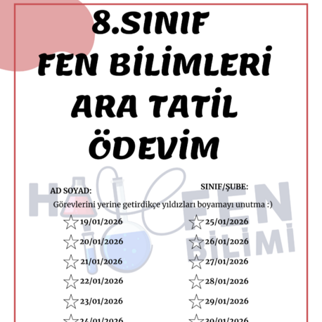 8.SINIF ARA TATİL TEKRAR 