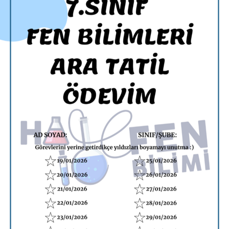 7.SINIF ARA TATİL TEKRAR 