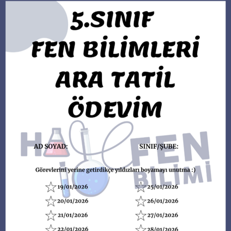 5.SINIF ARA TATİL TEKRAR 